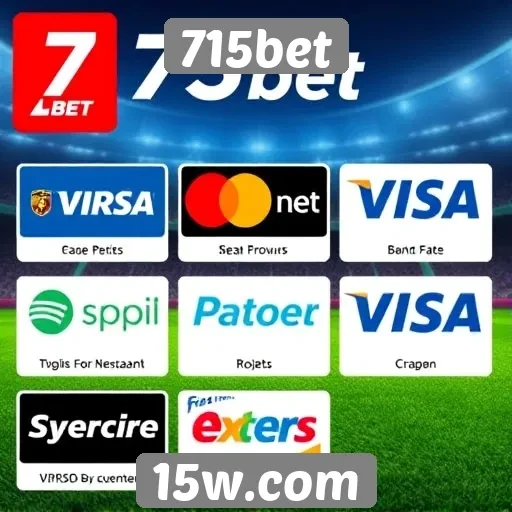 Métodos de pagamento no 715bet